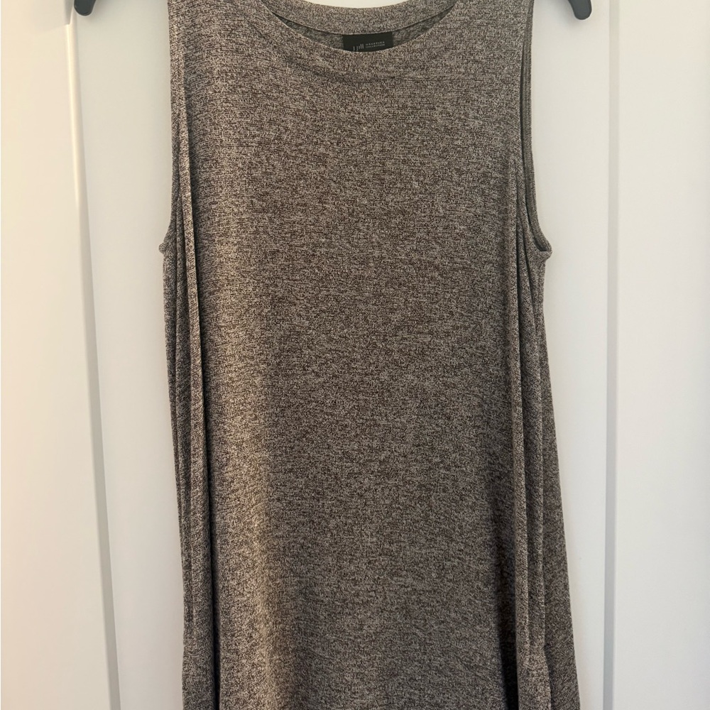 J. Jill Heathered Taupe Sleeveless Tank